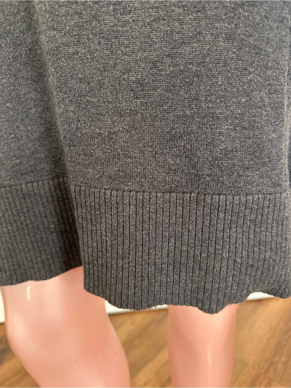 lululemon Knit Sweater Dress | Charcoal Gray | Mock Neck | Size 8 | A-1828 - Picture 10 of 14